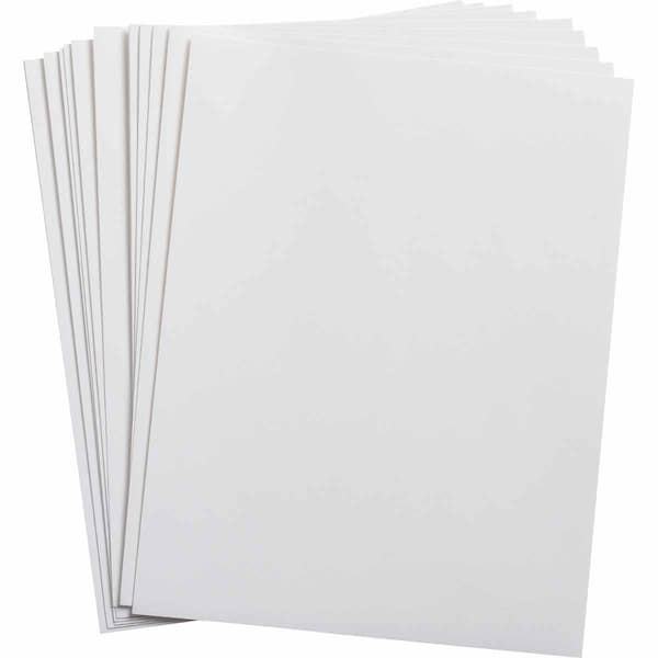 LaserTab Polyester Lbls 11 in H x 8.5 in W White 25/PK